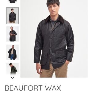 Barbour Beaufort Brown size C44, men's Large